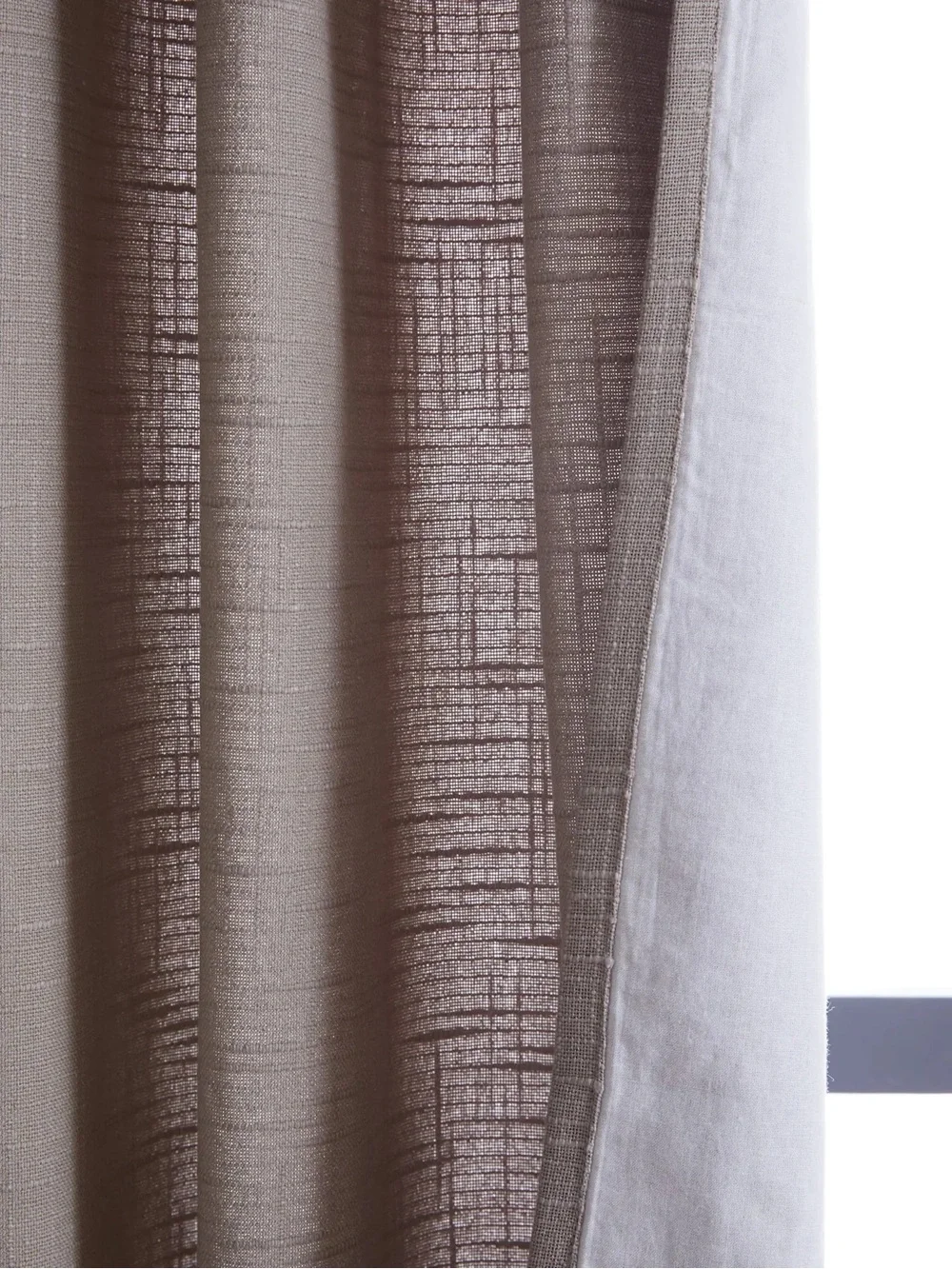 NWT QUINCE Set Of 2 48x84 Cotton Slub Curtains Grey 0721
